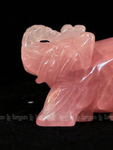 Rose Quartz Elephant Xsmall
