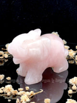 Rose Quartz Elephant Xsmall