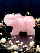 Rose Quartz Elephant Medium