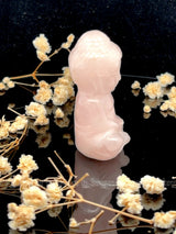 Rose Quartz Sitting Buddha Medium