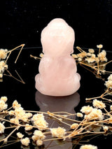 Rose Quartz Sitting Buddha Medium