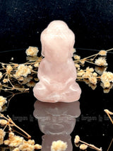 Rose Quartz Sitting Buddha Medium