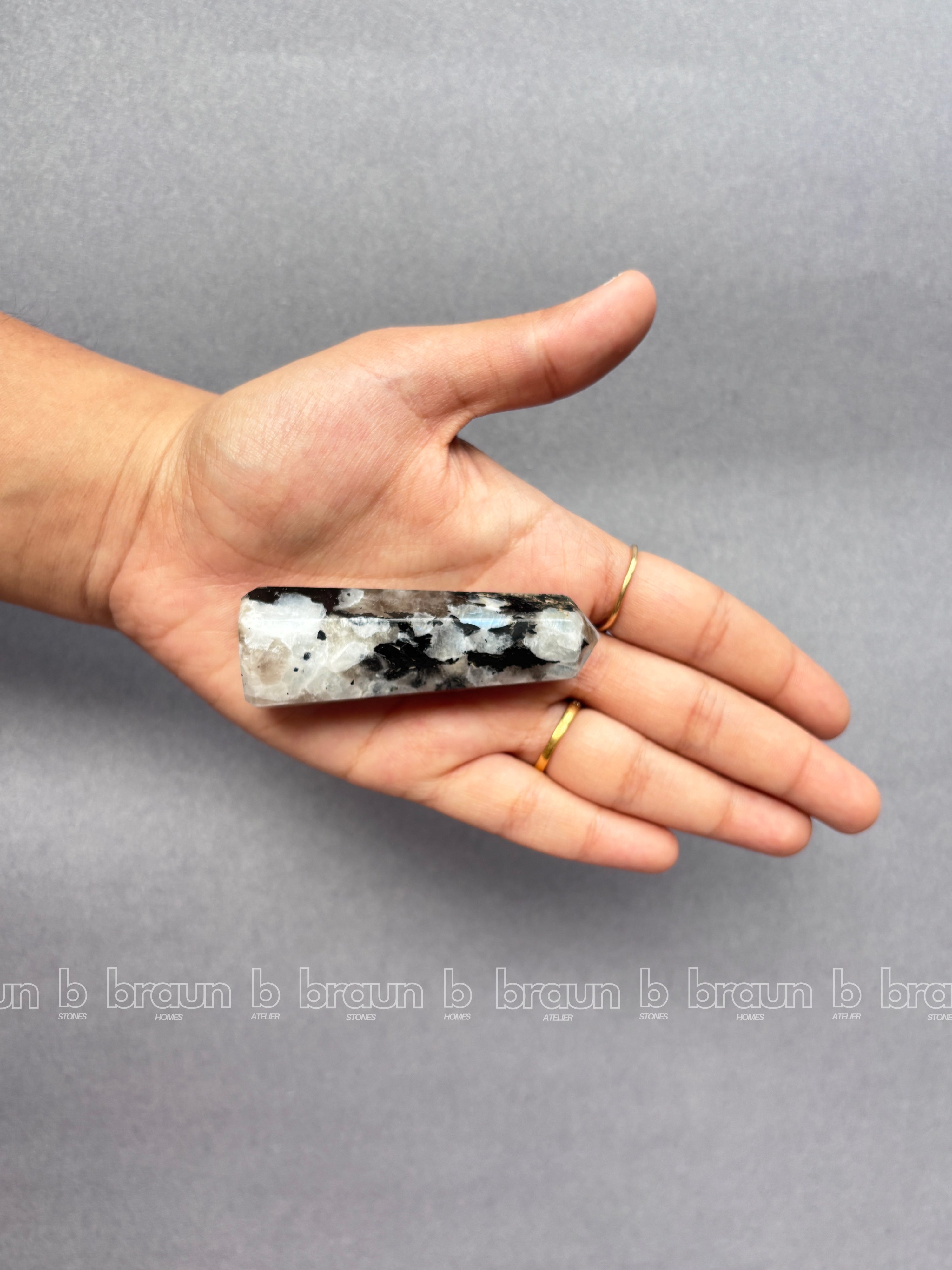Rainbow Moonstone Obelisk