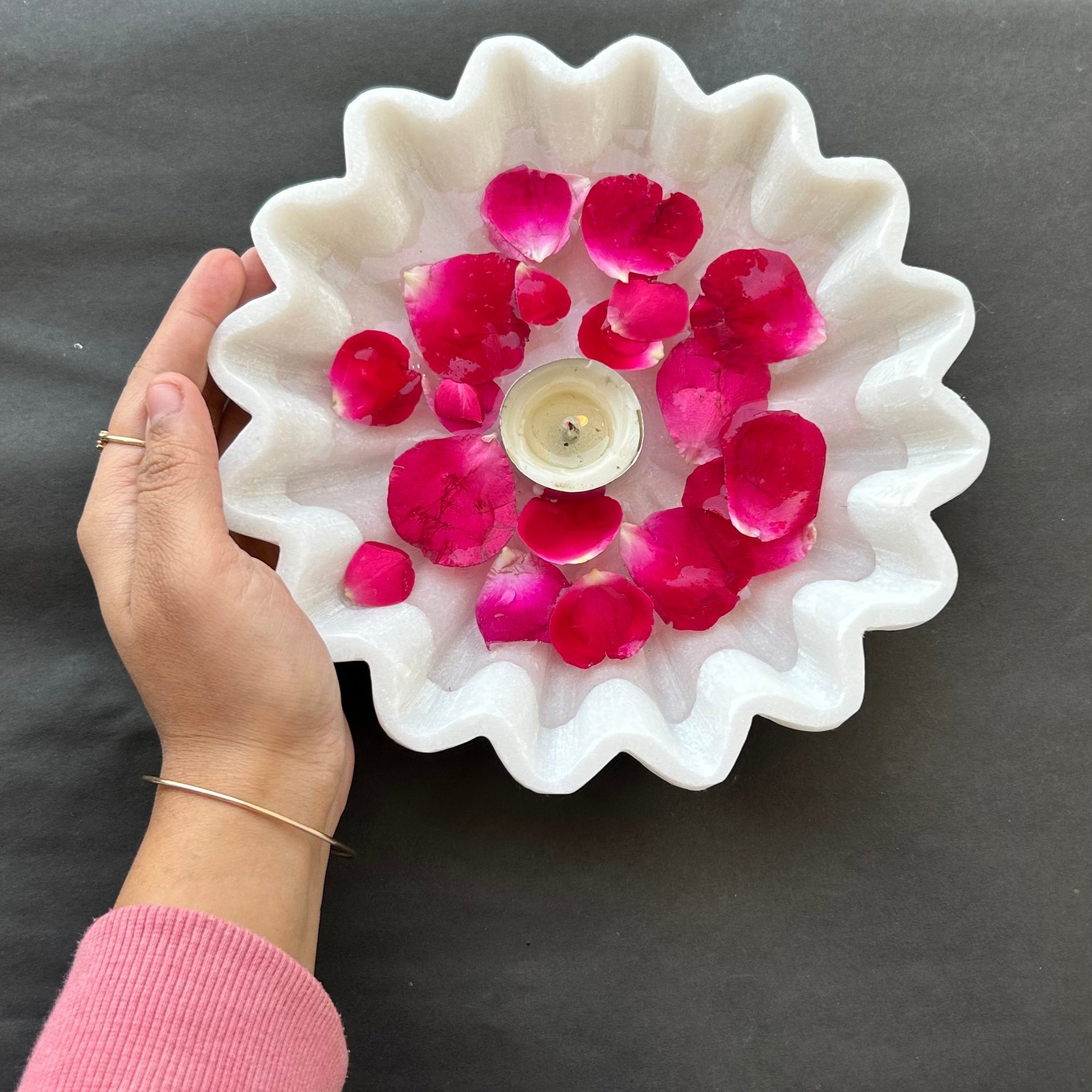 Ripple Blossom Marble Urli