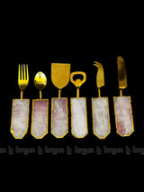Rose Quartz Cake Server