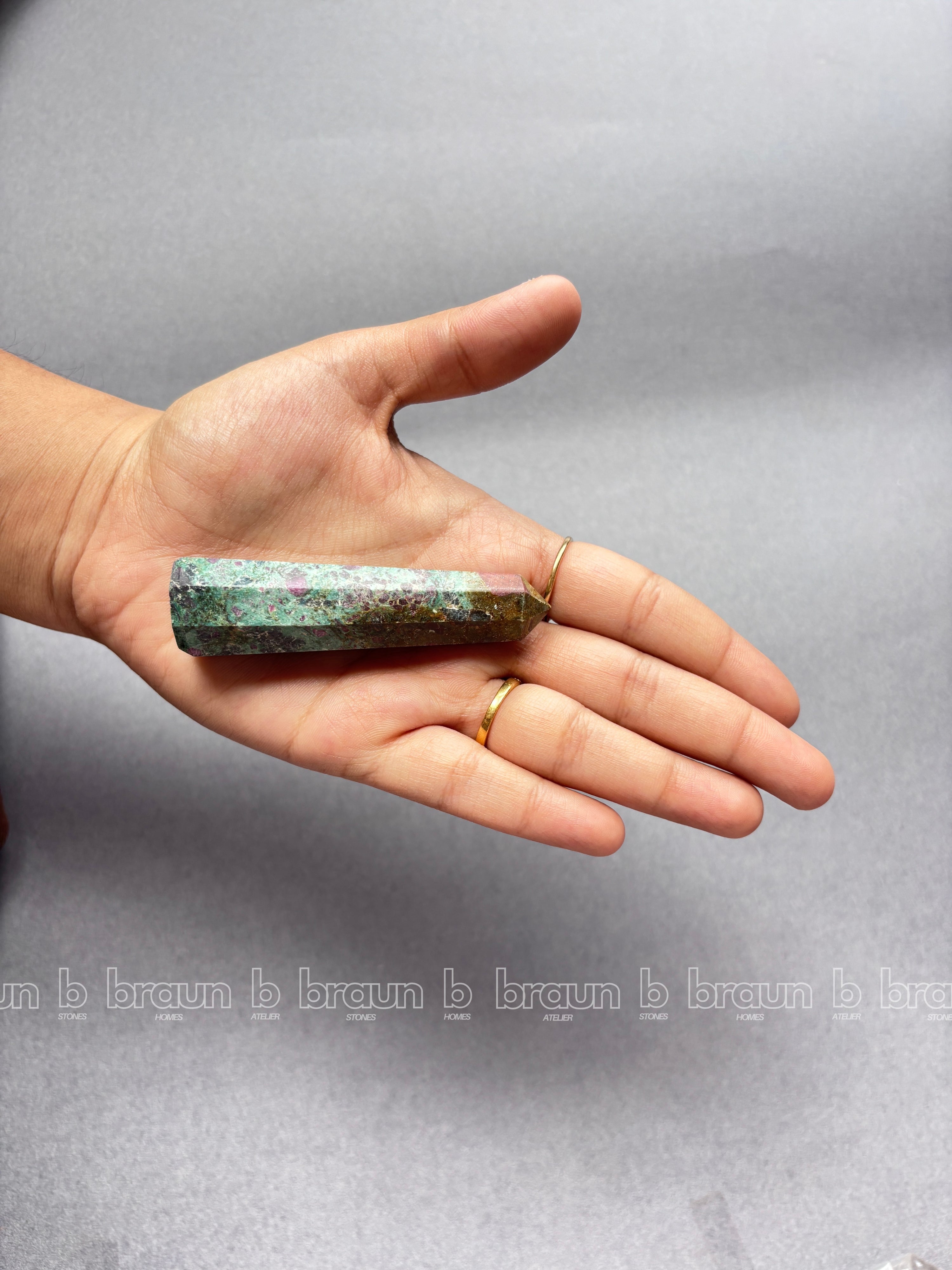 Ruby fuchsite Obelisk