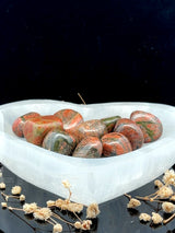Selenite Heart Charging Tray