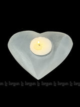 Selenite Tealight Heart