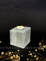 Selenite Tealight Square