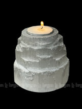 Selenite Tealight pyramid