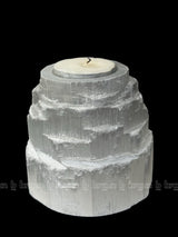 Selenite Tealight pyramid
