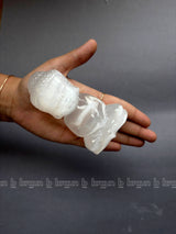 Selenite Sitting Buddha Xlarge