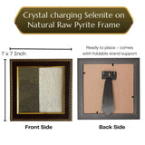 Pyrite Stone Vastu Frame | Pyrite Selenite | Wall Decor for Wealth & Protection