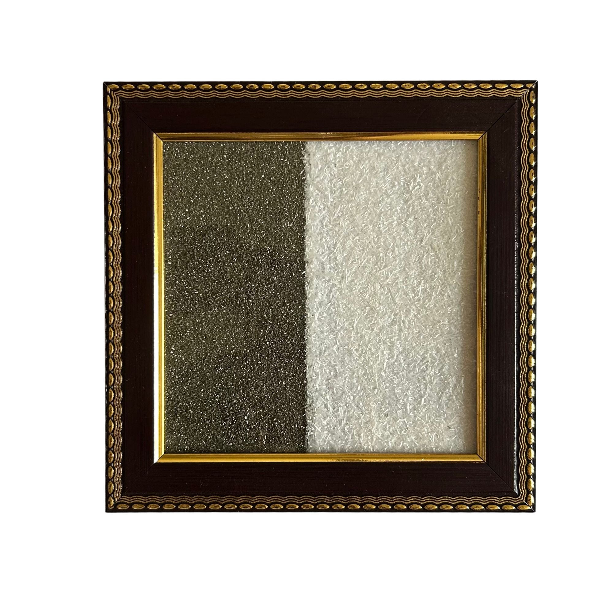 Pyrite Stone Vastu Frame | Pyrite Selenite | Wall Decor for Wealth & Protection