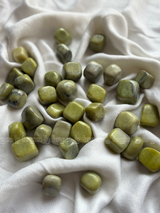 NaturalSerpertine tumbled crystals by Braun Homes √ê polished healing stones for meditation, Reiki, chakra balancing, anxiety relief, and spiritual energy protection in deep purple hues