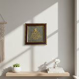 Pyrite Stone Vastu Frame | Krishna Maha Mantra | Wall Decor for Wealth, Peace & Protection