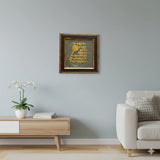 Pyrite Stone Vastu Frame | Shree Kuber Mantra | Wall Decor for Wealth, Prosperity & Protection