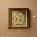 Pyrite Stone Vastu Frame | Shree Yantra | Wall Decor for Wealth, Prosperity & Protection