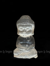 Selenite Sitting Buddha Xlarge