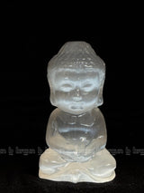 Selenite Sitting Buddha Xlarge