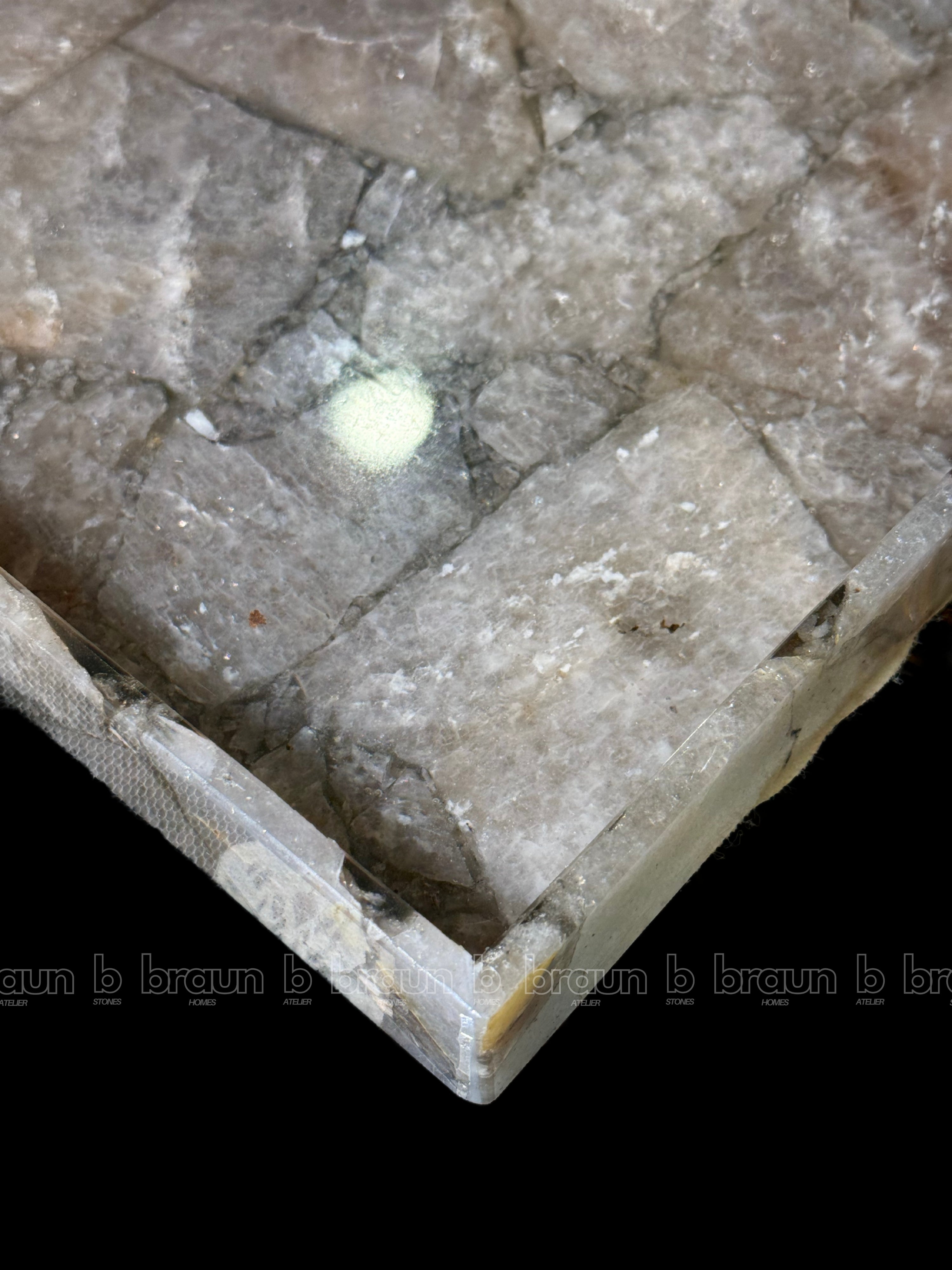 Smokey Quartz Rectangle Tray