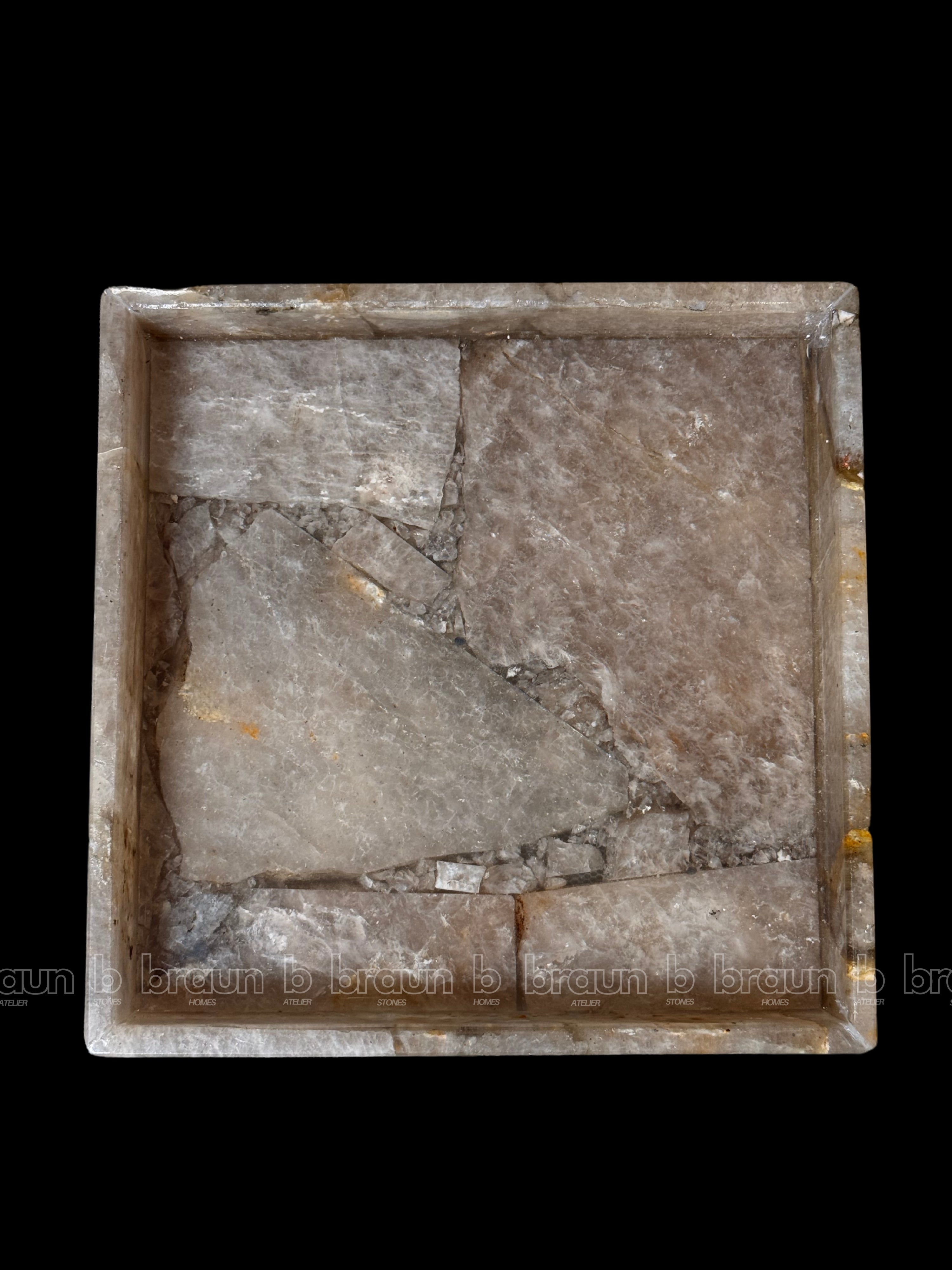 Smokey Quartz Square Tray