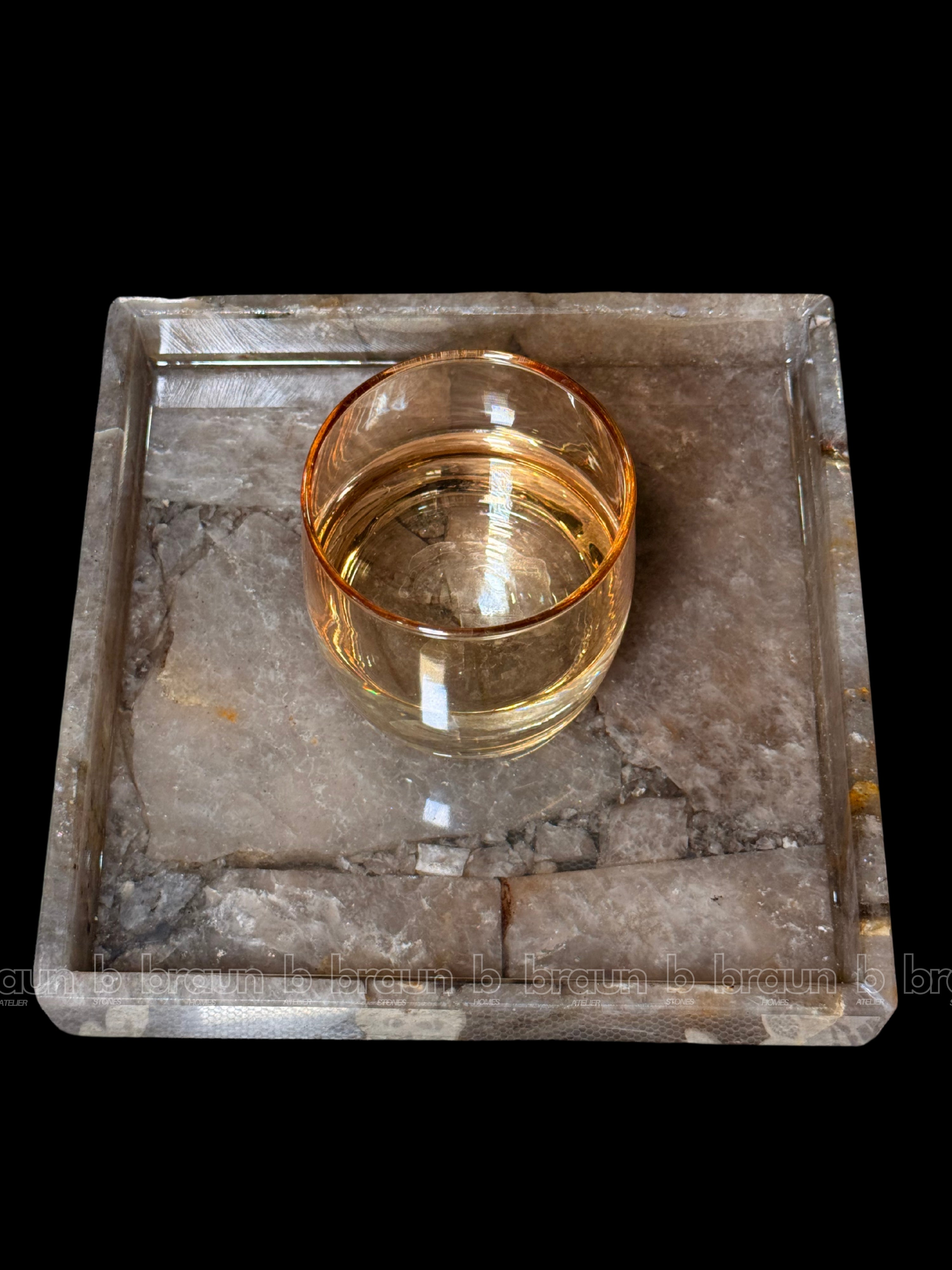 Smokey Quartz Square Tray