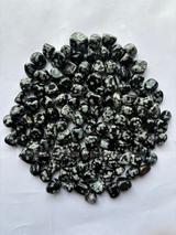 NaturalSnowflake Obsidian tumbled crystals by Braun Homes √ê polished healing stones for meditation, Reiki, chakra balancing, anxiety relief, and spiritual energy protection in deep purple hues