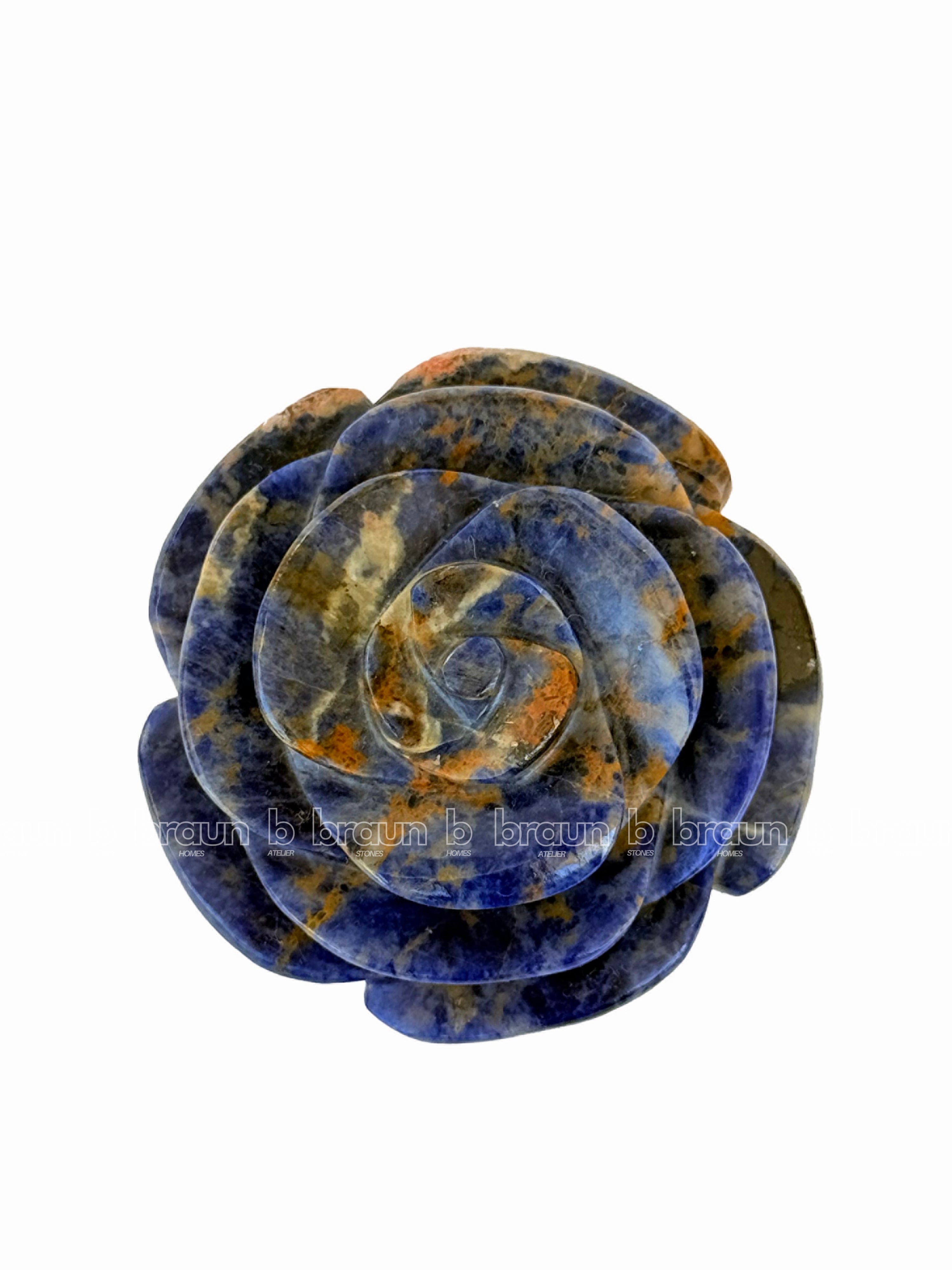Sodalite Flower Sculpture 