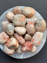 NaturalSunstone tumbled crystals by Braun Homes √ê polished healing stones for meditation, Reiki, chakra balancing, anxiety relief, and spiritual energy protection in deep purple hues