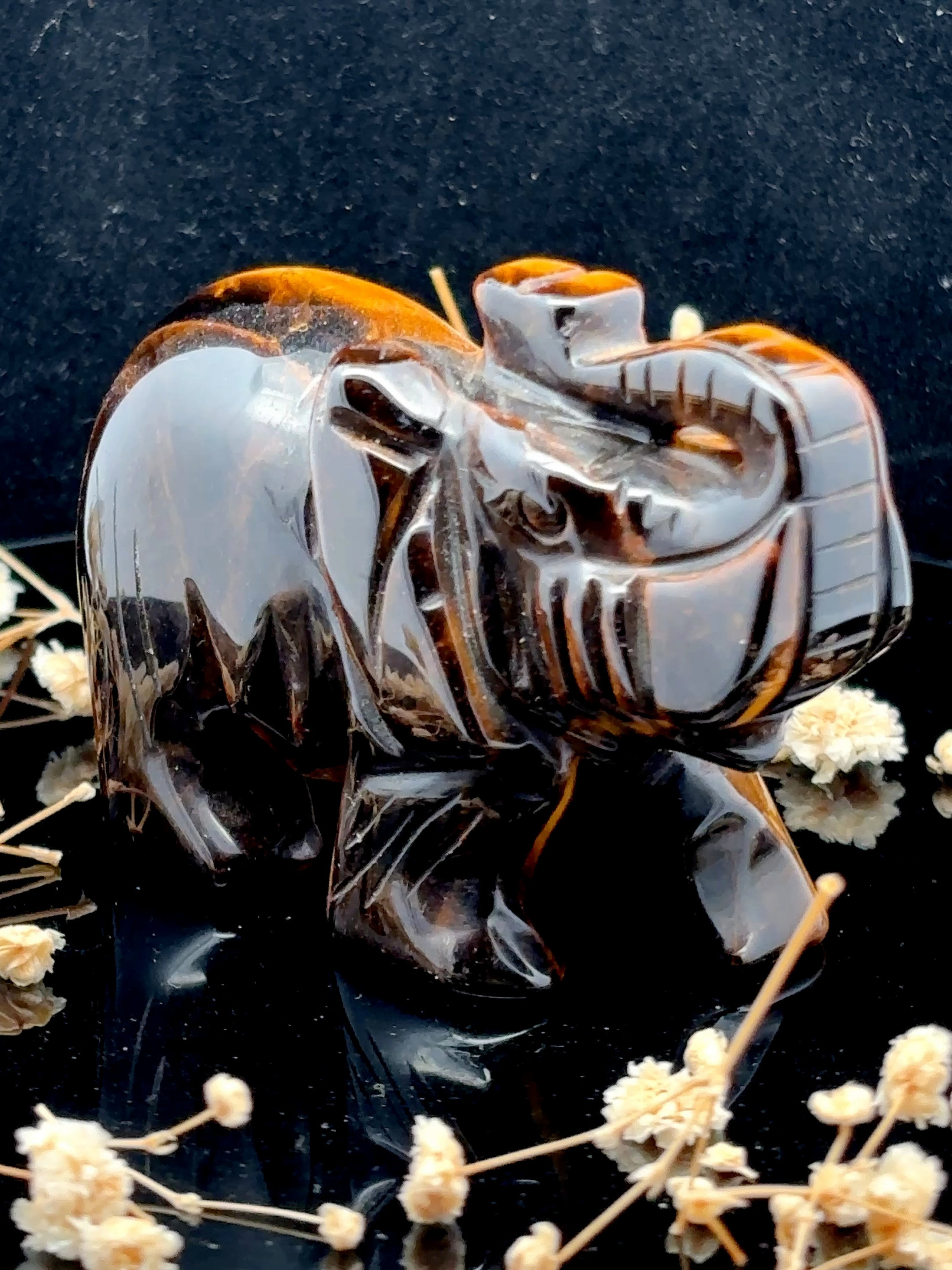 Tiger Eye Elephant Large