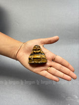 Tiger Eye Laughing Buddha Medium