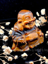 Tiger Eye Laughing Buddha Medium
