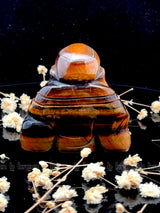 Tiger Eye Laughing Buddha Medium