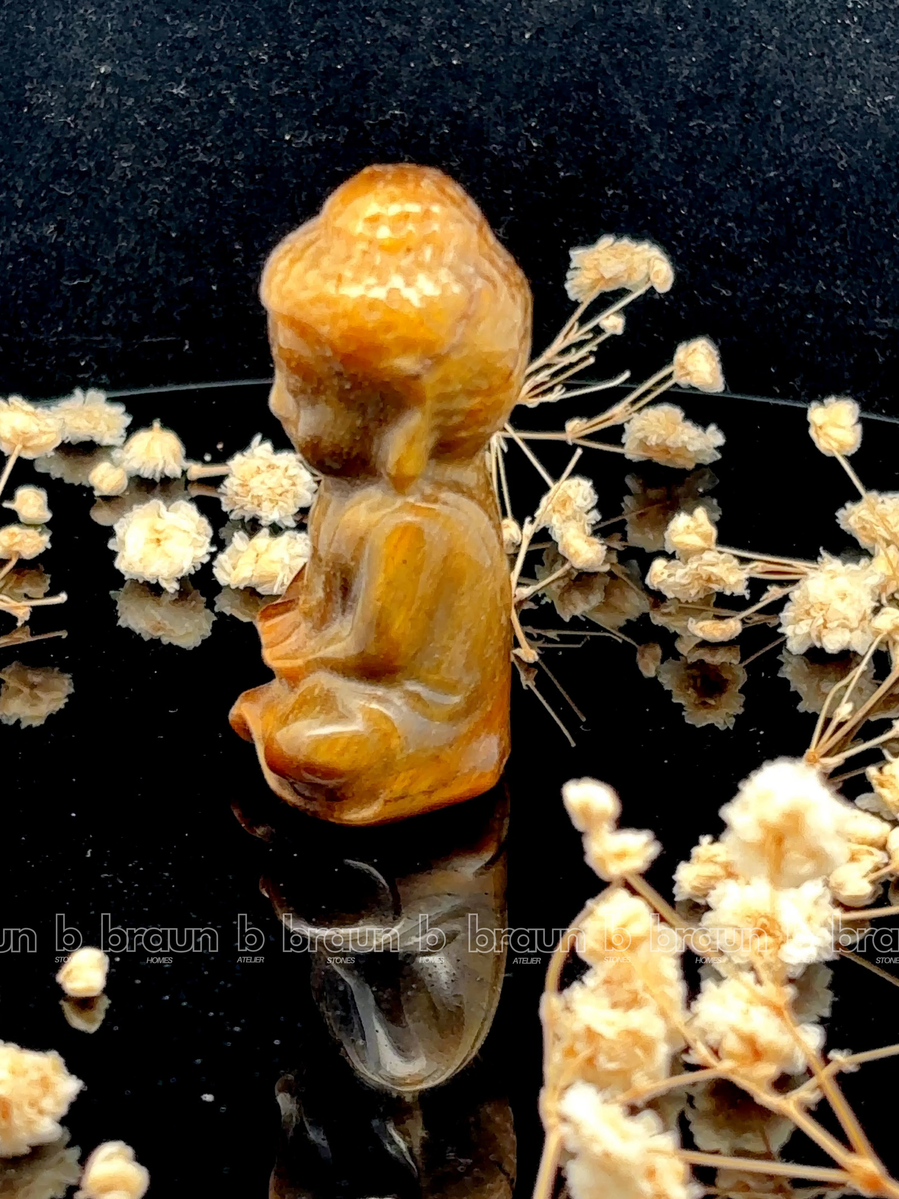 Tiger Eye Sitting Buddha Medium