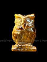 Tiger eye Owl Sculpture 