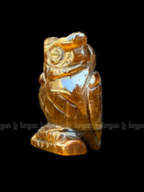 Tiger eye Owl Sculpture 