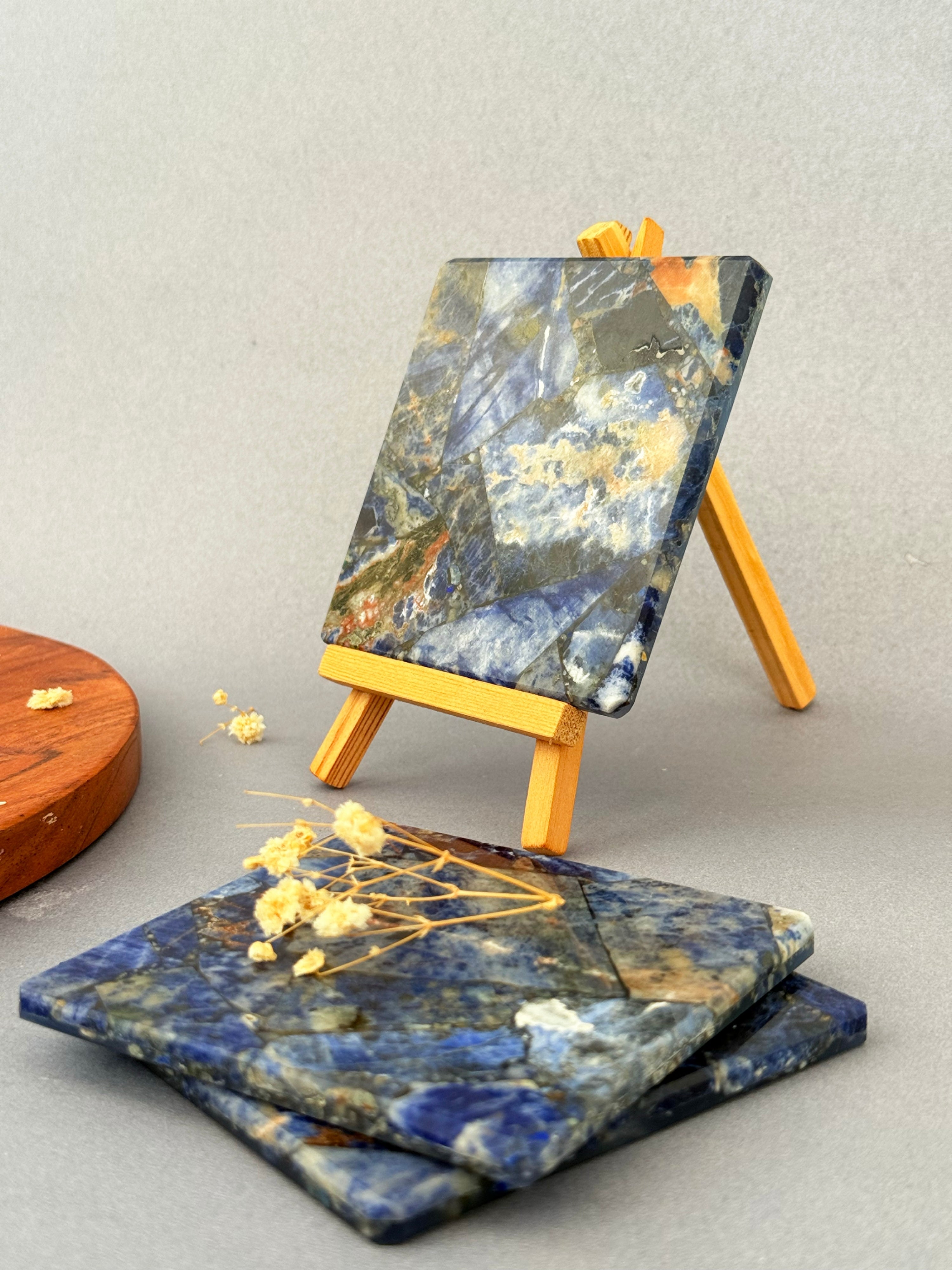 Sodalite Square Coasters