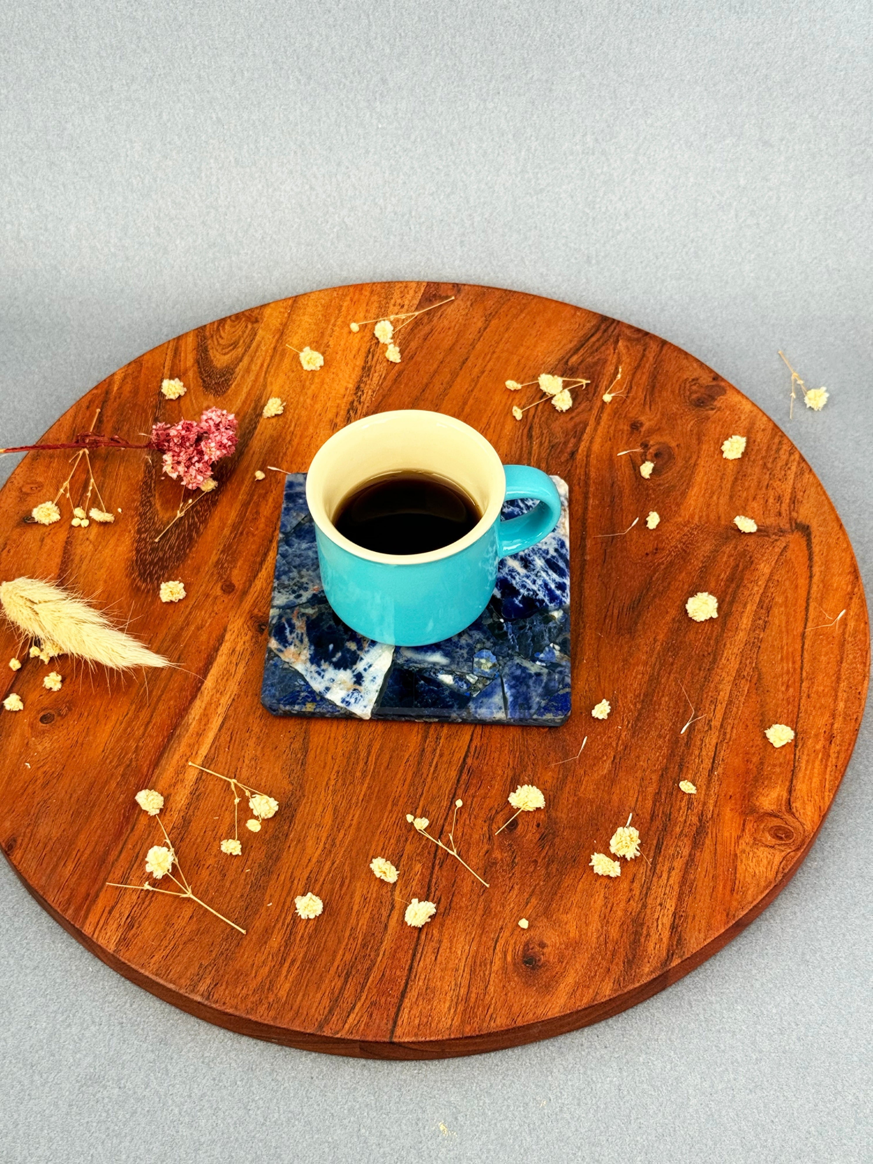Sodalite Square Coasters