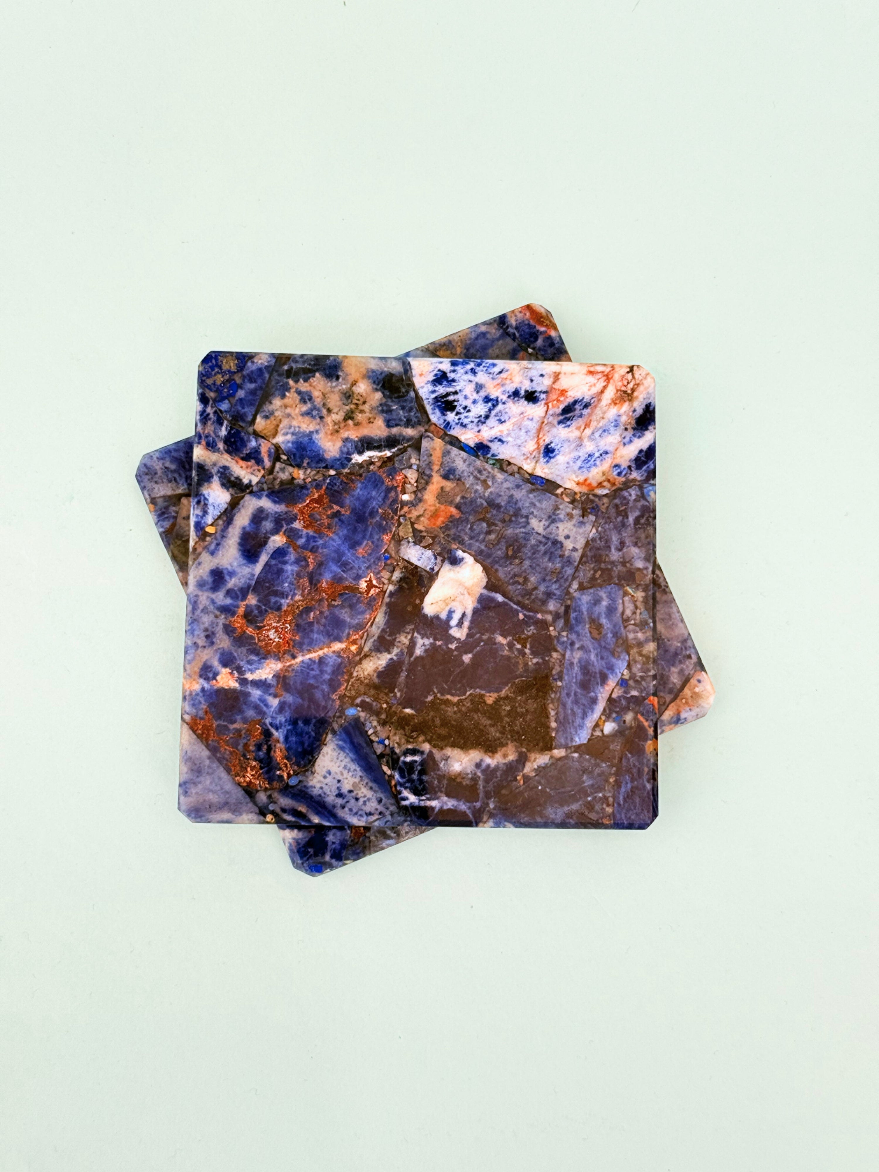 Sodalite Square Coasters