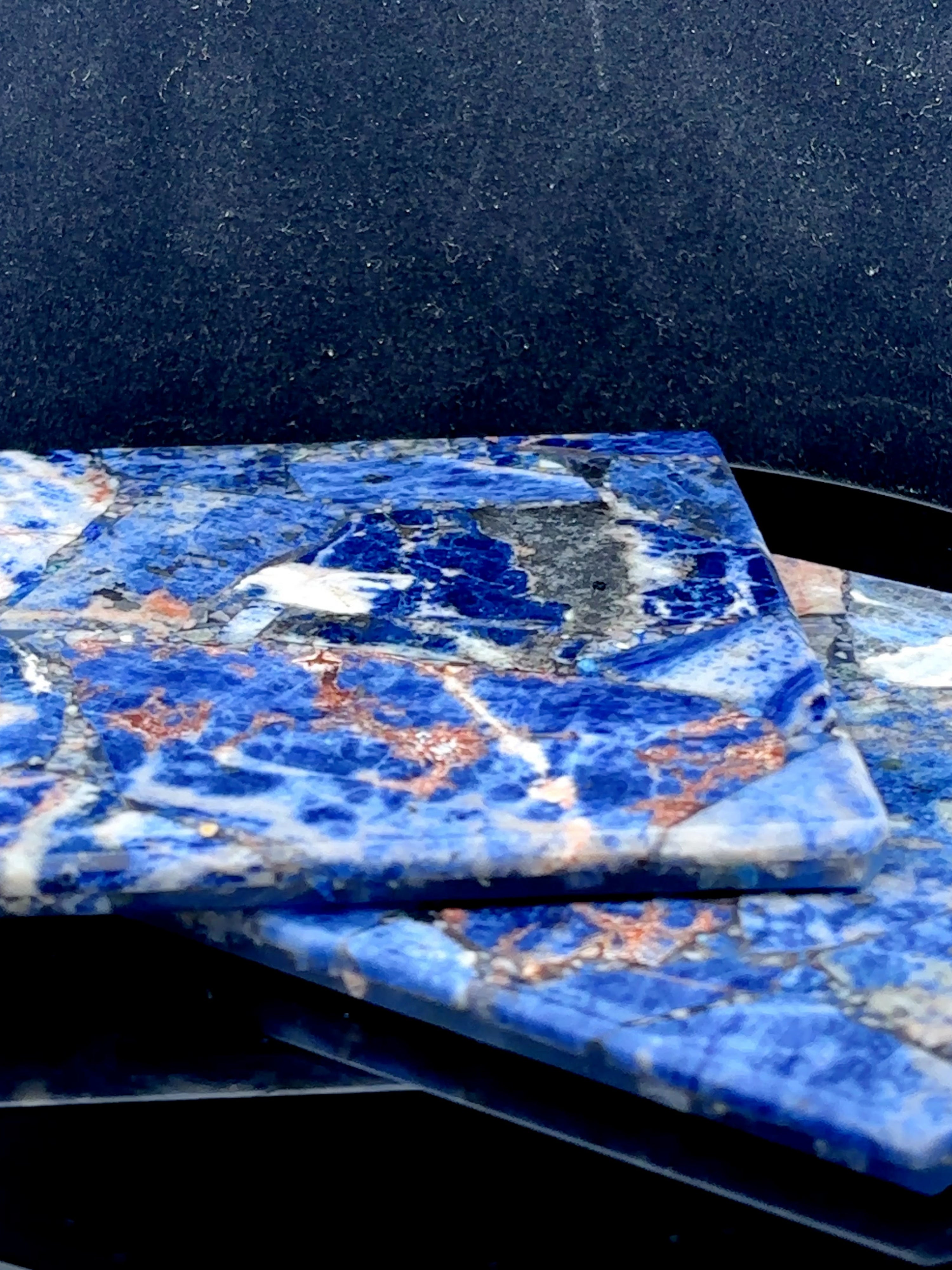 Sodalite Square Coasters