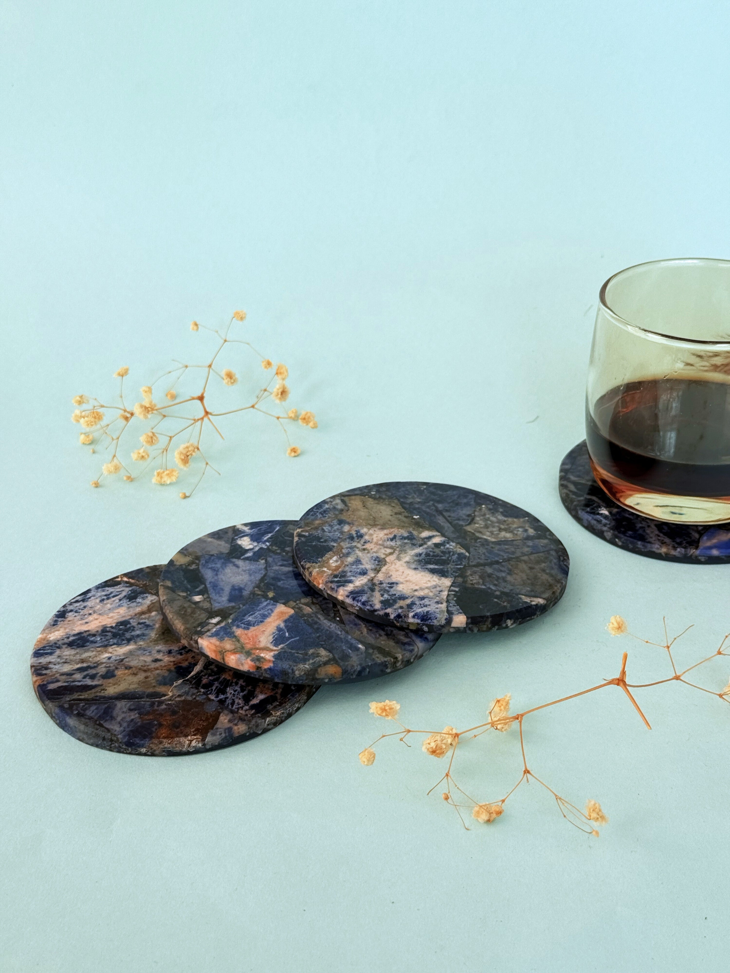 Sodalite Round Coasters