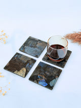Labradorite Square Coasters