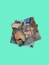 Labradorite Square Coasters