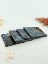 Labradorite Square Coasters