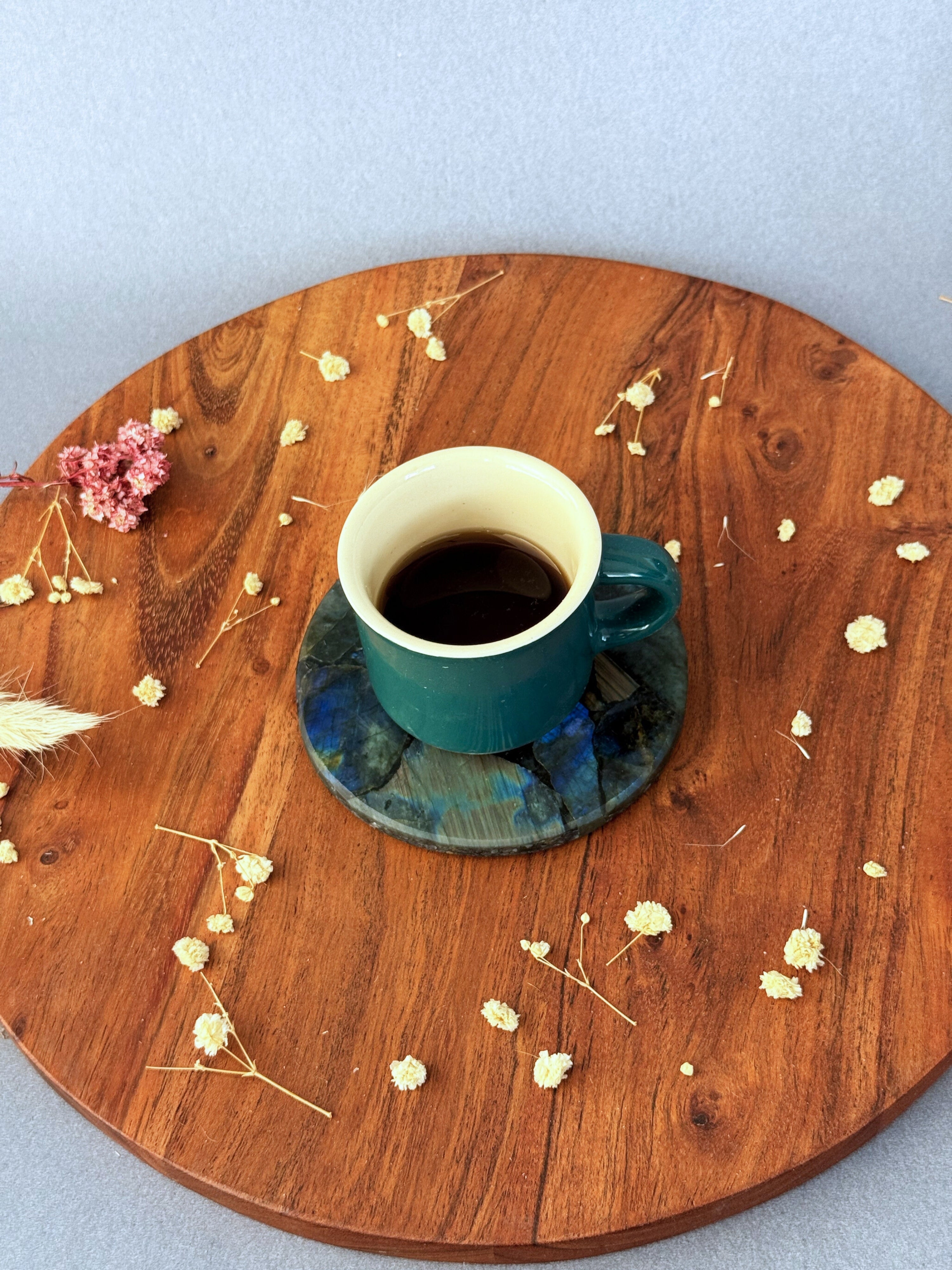 Labradorite Round Coasters