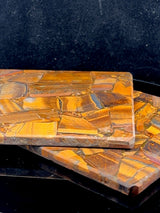 Tiger Eye Square Coasters