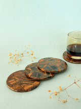 Tiger Eye Round Coasters