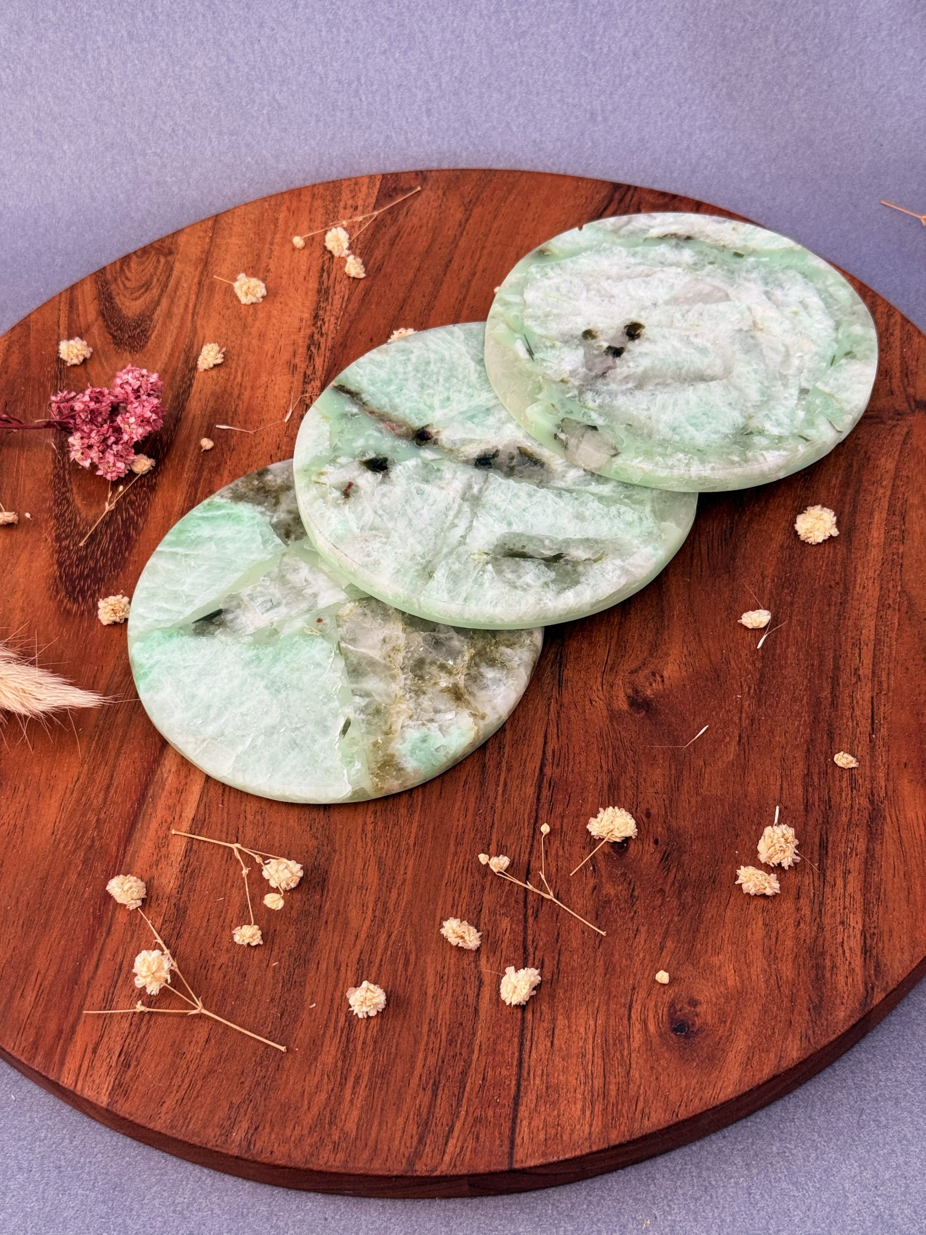 Amazonite Round Coasters