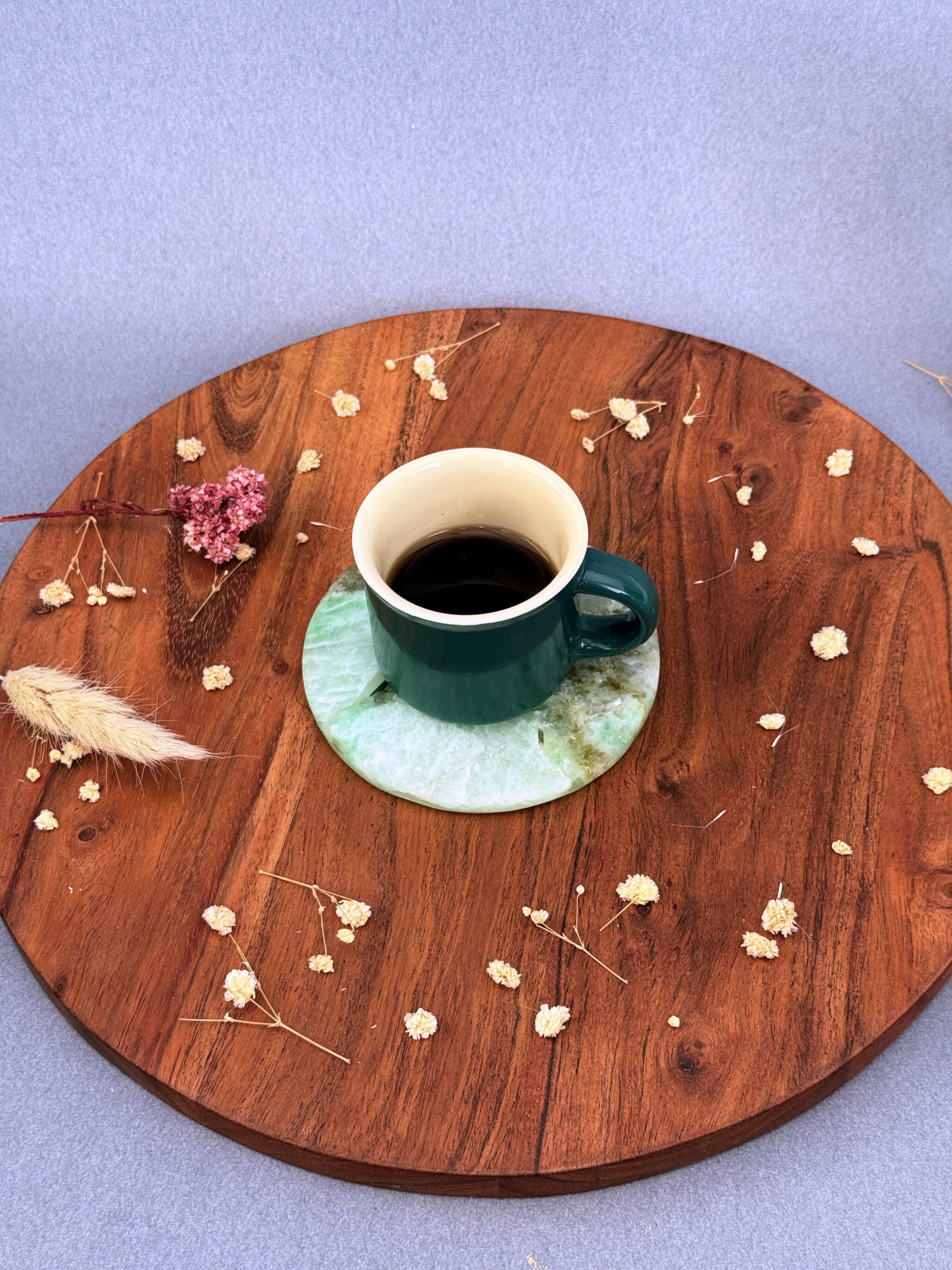 Amazonite Round Coasters thumbnail 2